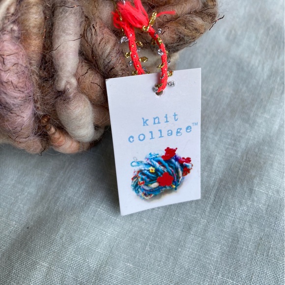 Knit Collage Pixie Dust Boho Blush 140g wool mohair metallic yarn skein hank - Picture 3 of 8